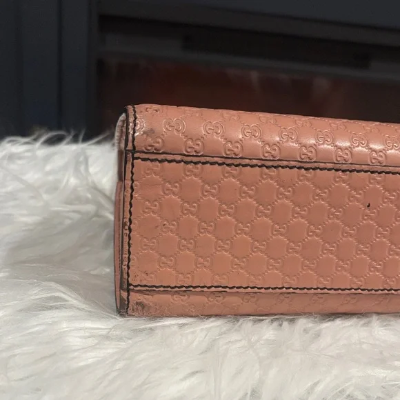 Gucci Pink Leather medium Microguccissima Emily Shoulder Bag - Picture 6 of 10